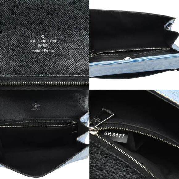 💎✨Lovely✨💎Authentic Louis Vuitton Clery Epi Denim Bag Blue - Picture 4 of 7